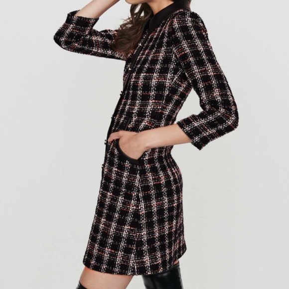 Maje Dresses & Skirts - Maje 119 Renaty mini tweed dress, black XS